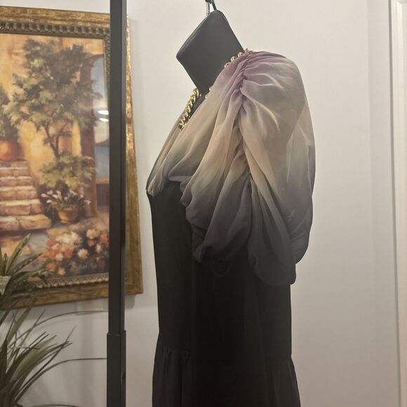 Alexandra Collection Women Tunic XXL Asymmetrical Long Sleeve Rutched Cut Small - Picture 8 of 16